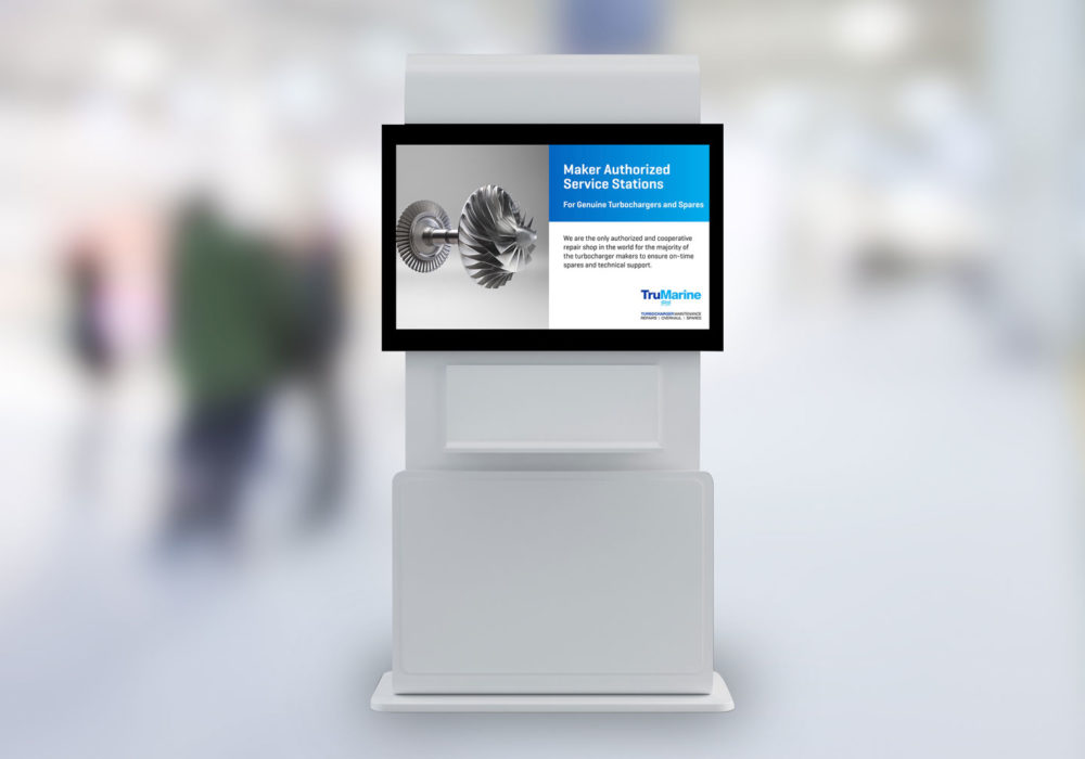 TruMarine Event Exhibition Booth TV Display