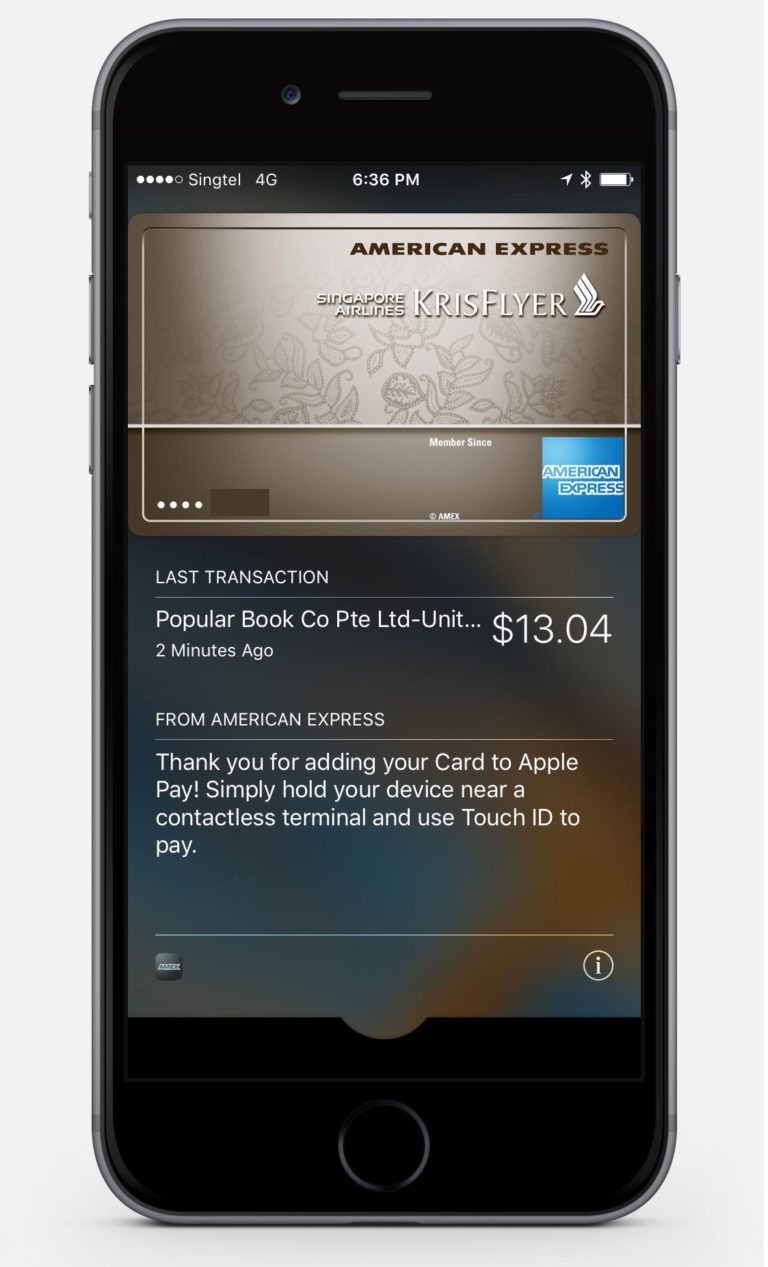 Apple Pay in Singapore