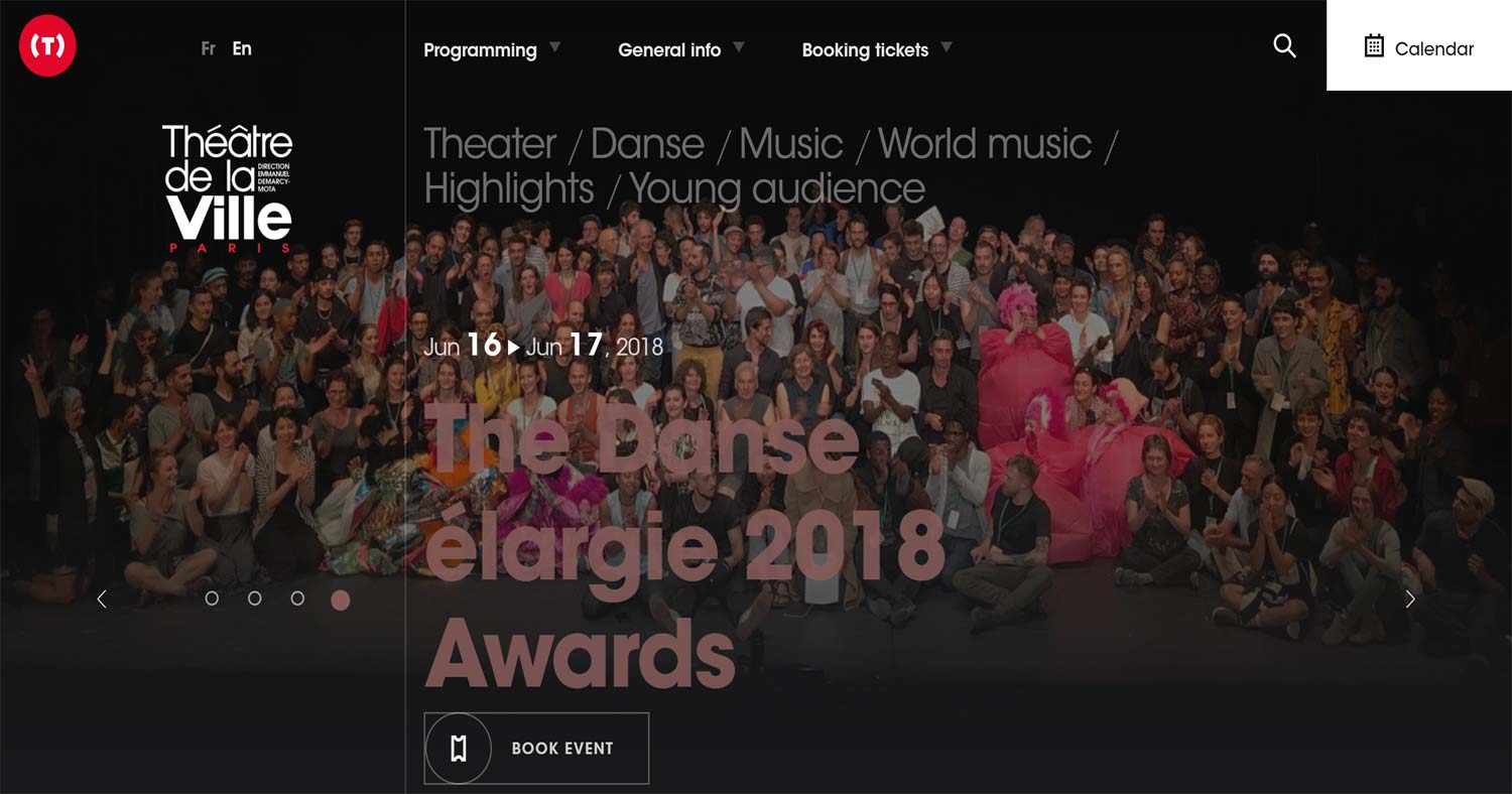 Best Websites of June 2018 Theatre de la Ville de Paris
