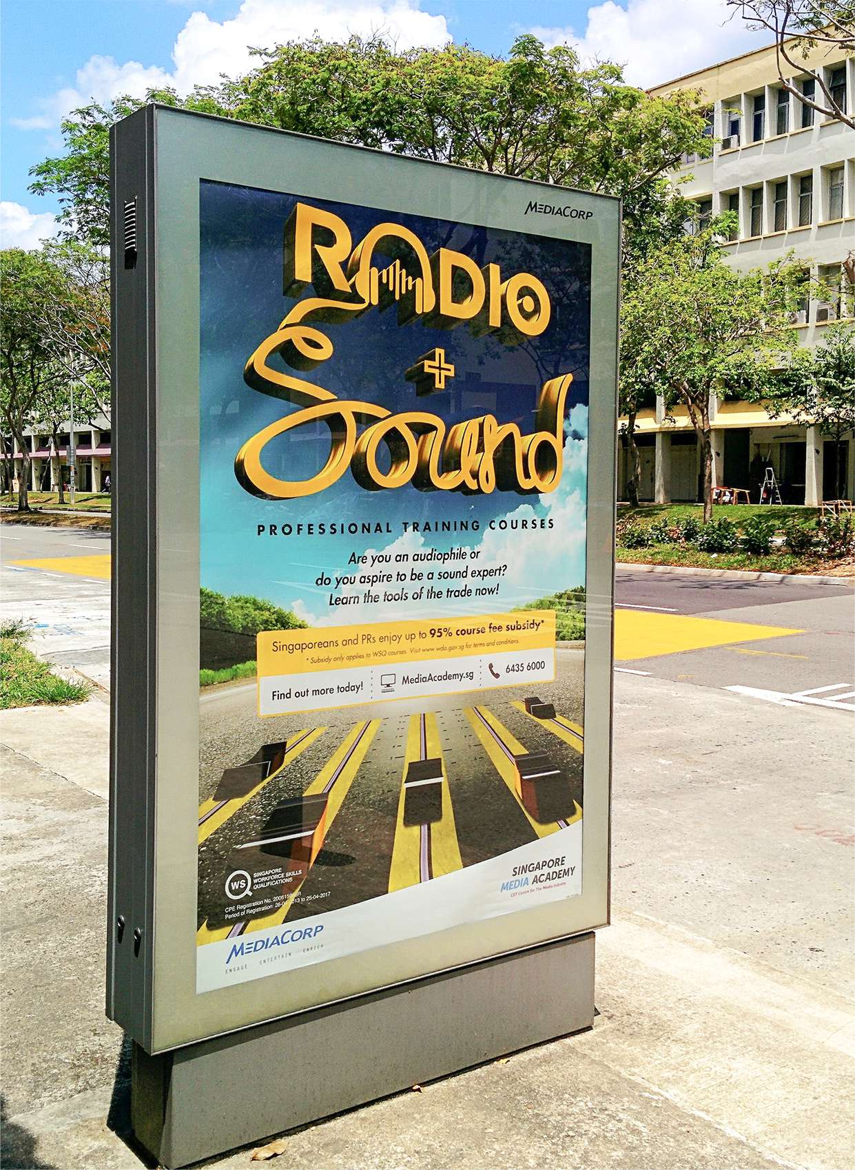 Branding SMA Genre Bus Stop Ad Radio and Sound