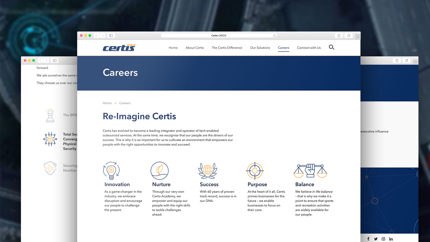 Certis Cisco Group Responsive Layout Website