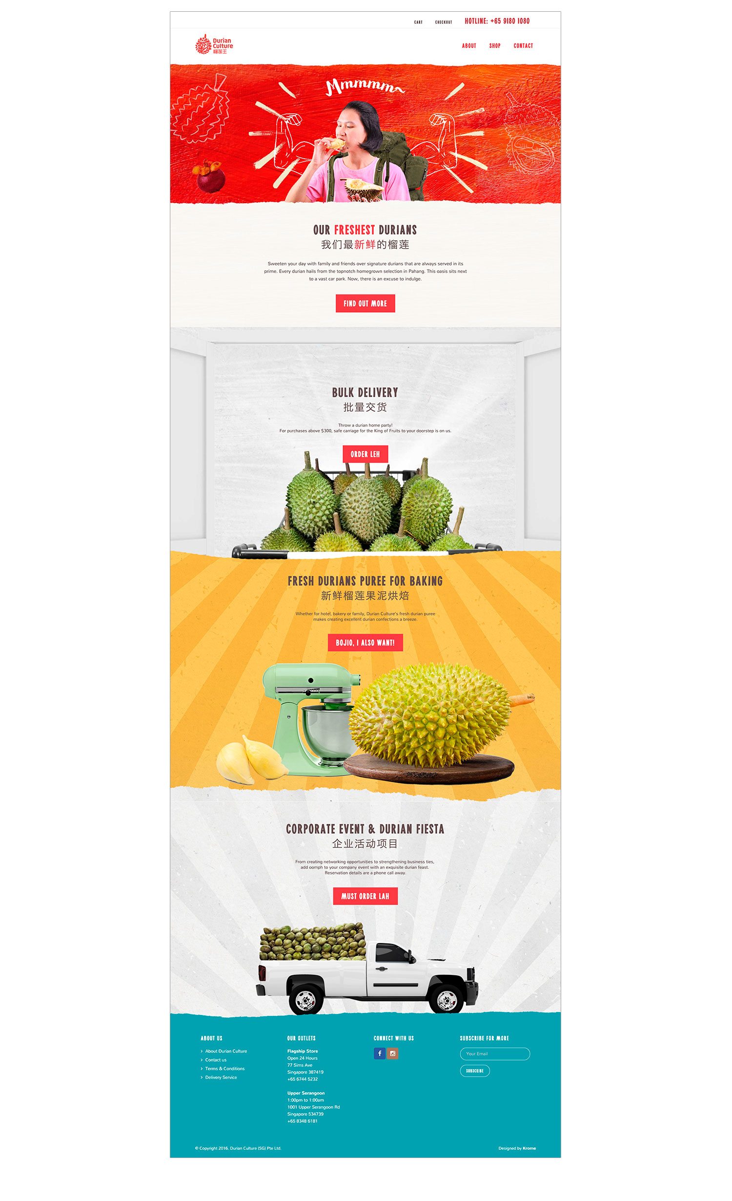 Durian Culture Responsive Website Design and Development