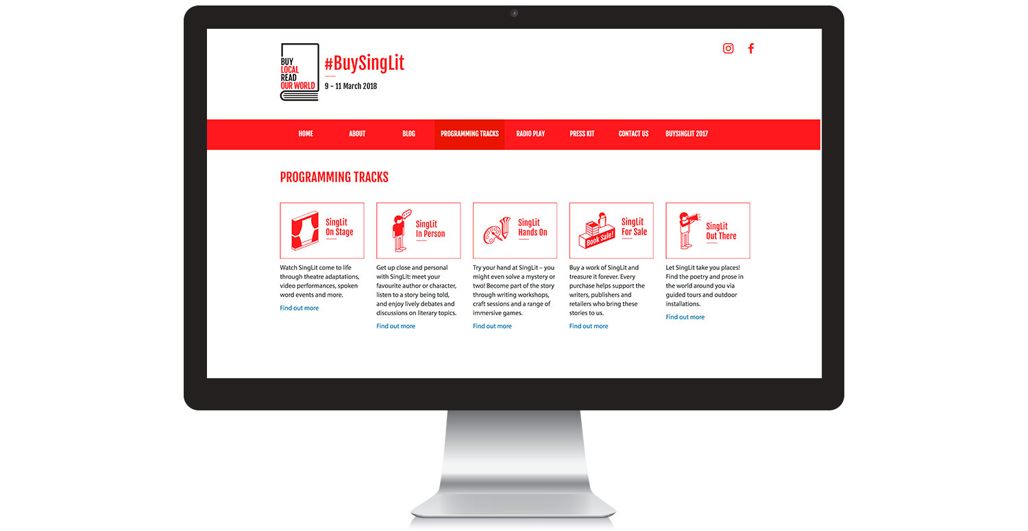 BuySingLit 2017 Web Design Responsive Layout Desktop