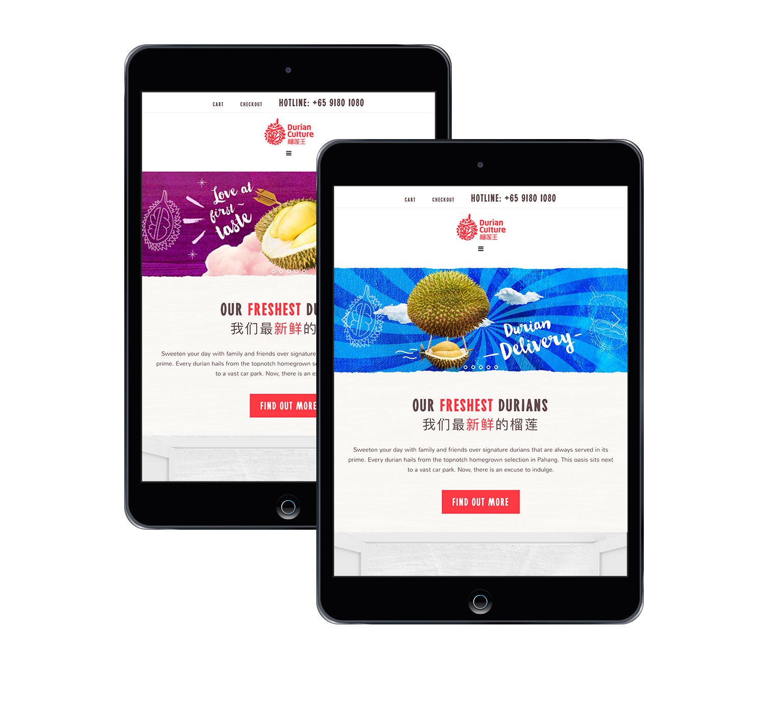 Durian Culture Responsive Website Design and Development Tablet
