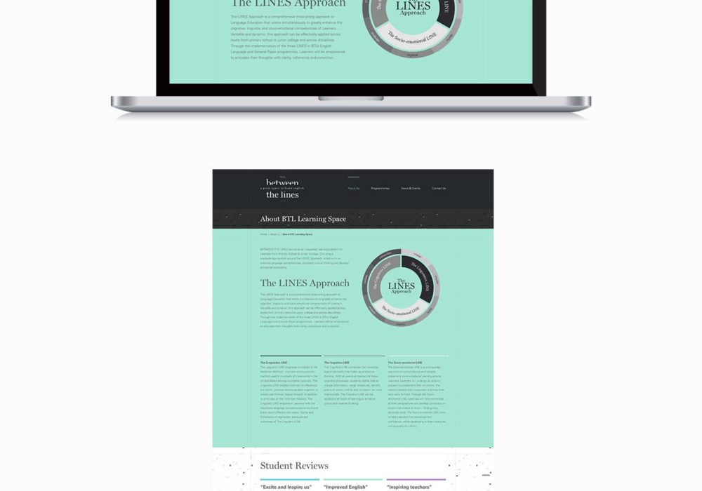 Web Design and Development for Between The lines Responsive Layout