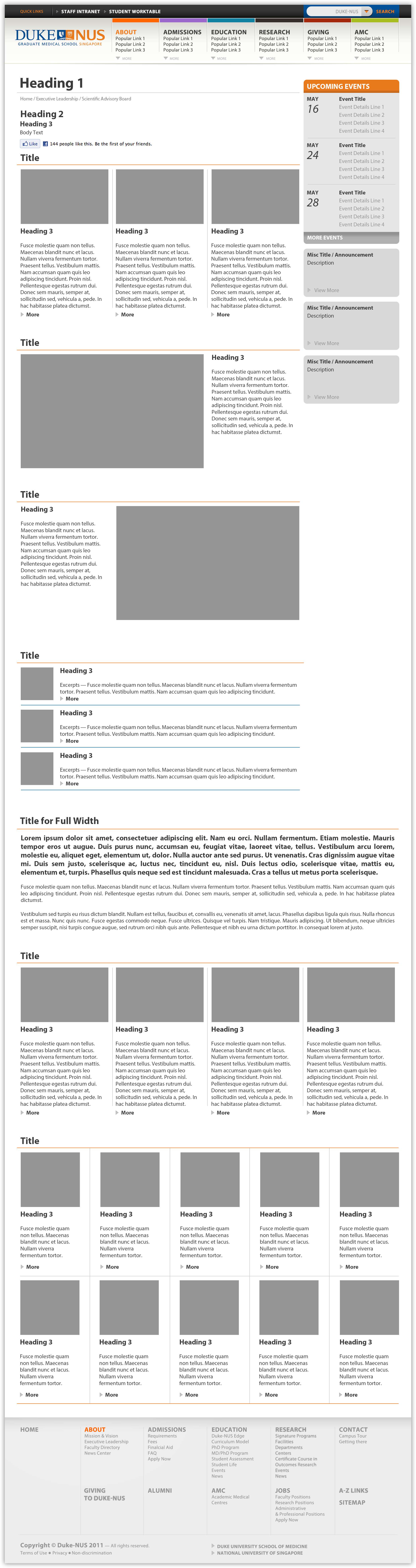 Web Design Singapore Duke NUS Website Typography