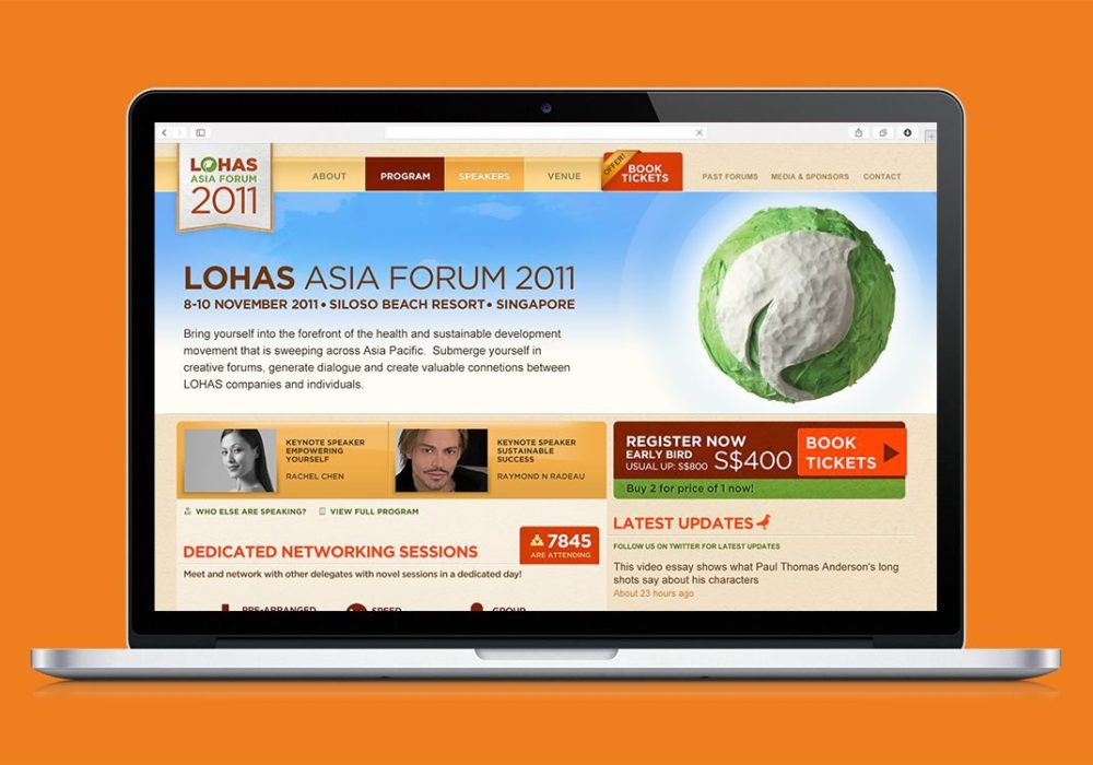 Web Design Singapore Lohas Asia Website